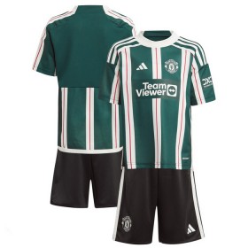 Levné Manchester United Dětské Venkovní Fotbalové dresy 2023-24 Krátký Rukáv